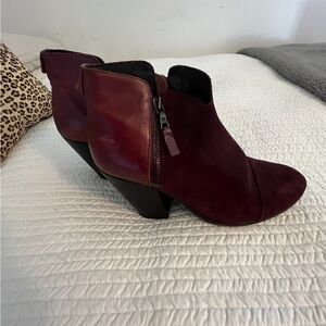 Rag n bone red suede boots size 7